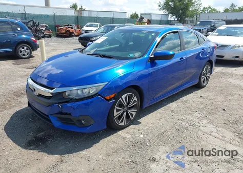 2017 Honda Civic Ex-T from USA, damaged, VIN 2HGFC1F37HH646623